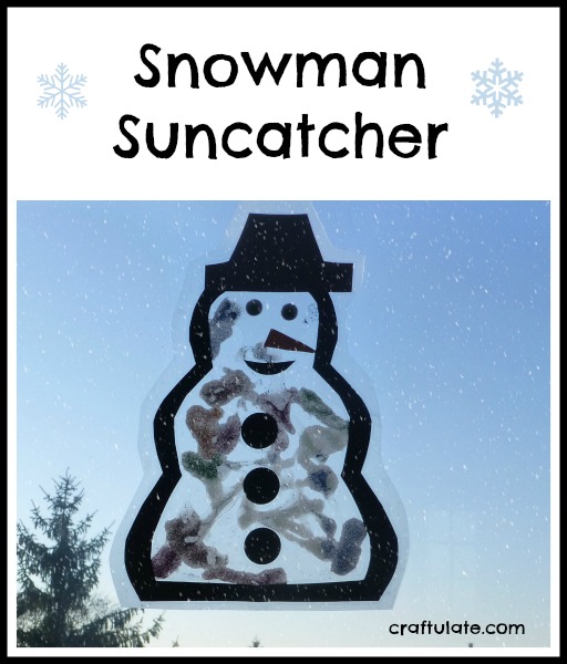 Snowman Suncatcher by Craftulate