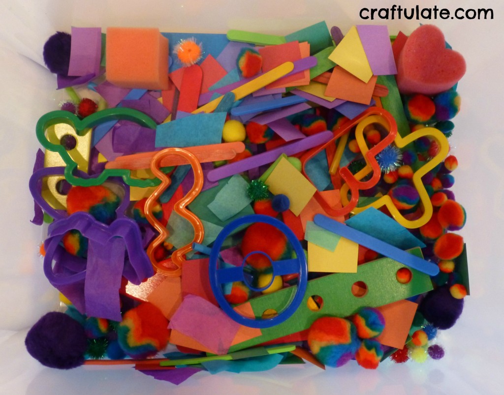 Crazy Colour Sensory Bin