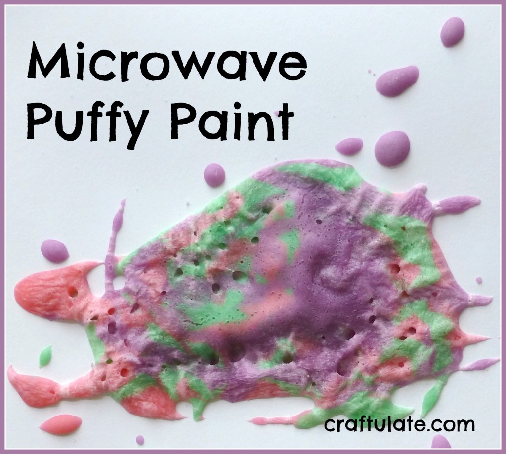 Microwave Puffy Paint - Craftulate