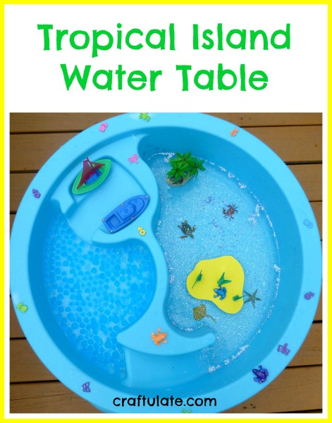 Tropical Island Water Table by Craftulate