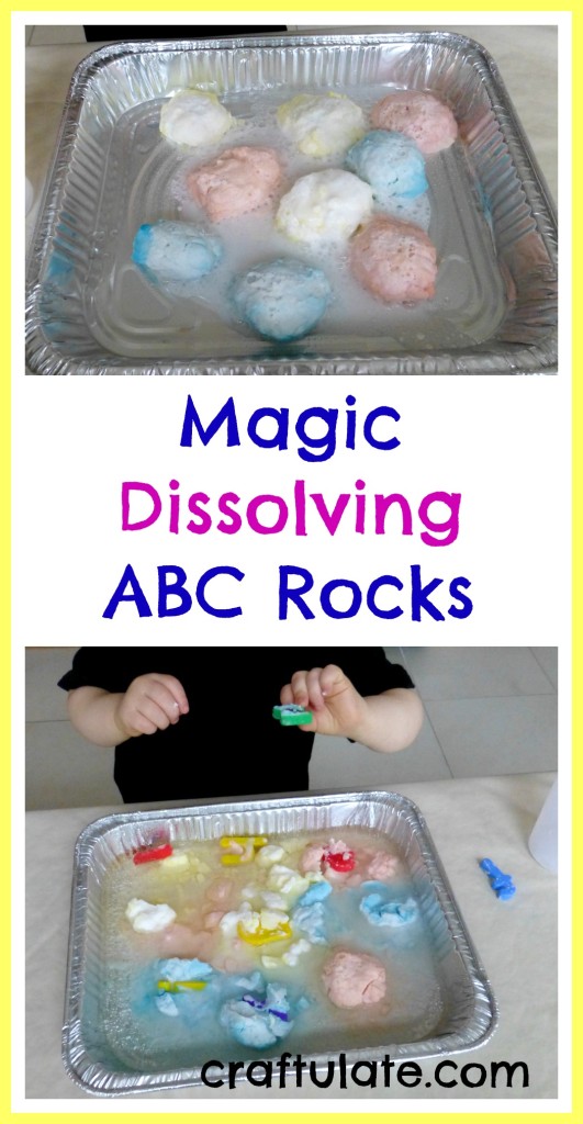 Craftulate: Magic Dissolving ABC Rocks