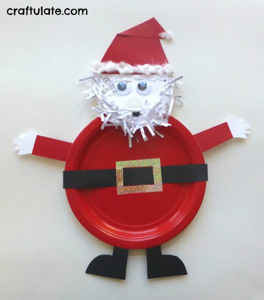 santa claus plates