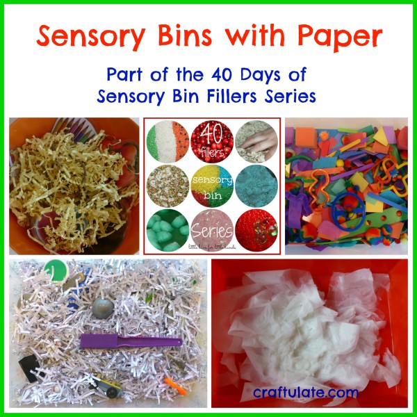 Play to Learn Preschool - Our sensory table! Fall shredded paper