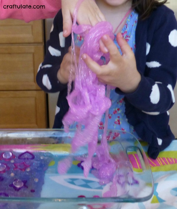 Princess Slime - a sparkly tactile sensory experience - Craftulate