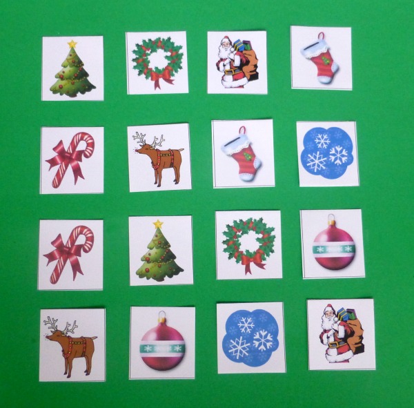 Christmas Memory Match Game Cards Craftulate