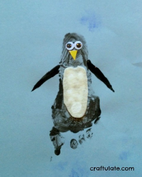 Footprint Penguin Craft - Craftulate