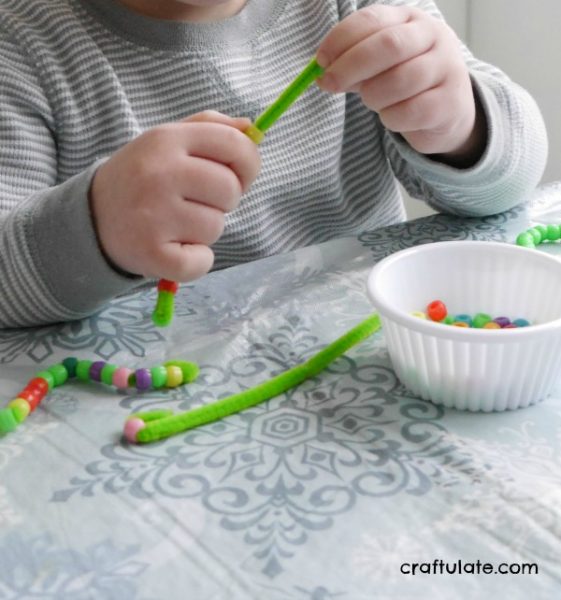 Pipe Cleaner and Bead Inchworm Craft – Craftulate