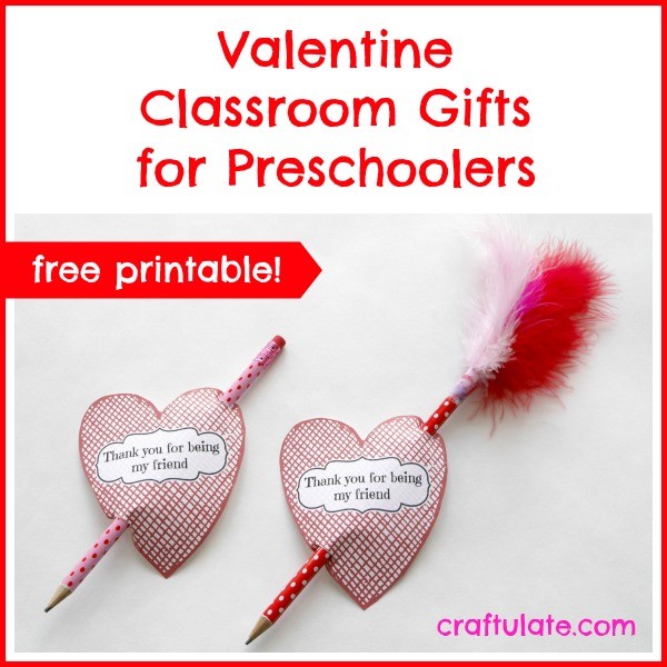 Valentine Classroom Gifts for Preschoolers - Craftulate