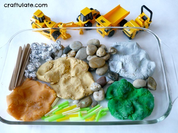 play doh construction site