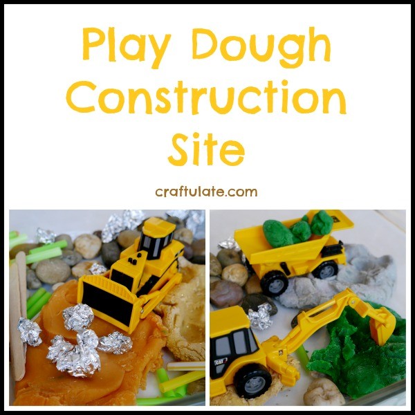 play doh construction site