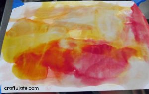 Watercolour Sunset Art for Kids – Craftulate