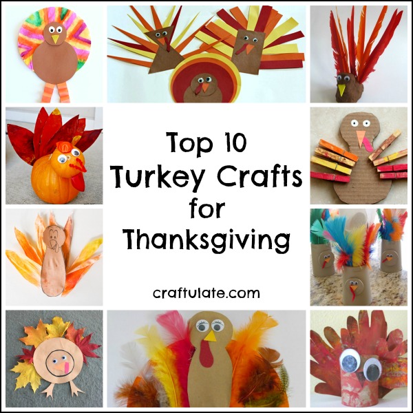 Top 10 Turkey Crafts for Thanksgiving - Craftulate