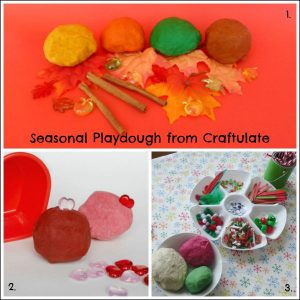 Seasonal Playdough Recipes from Craftulate Seasonal Playdough Recipes from Craftulate