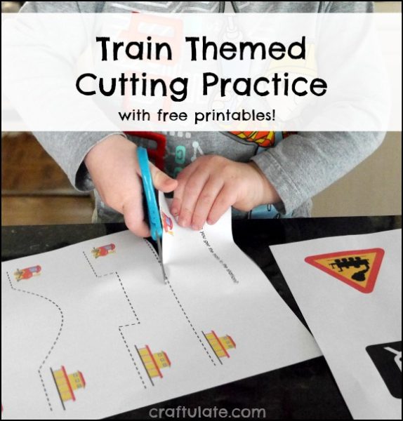 Train Themed Cutting Practice Craftulate