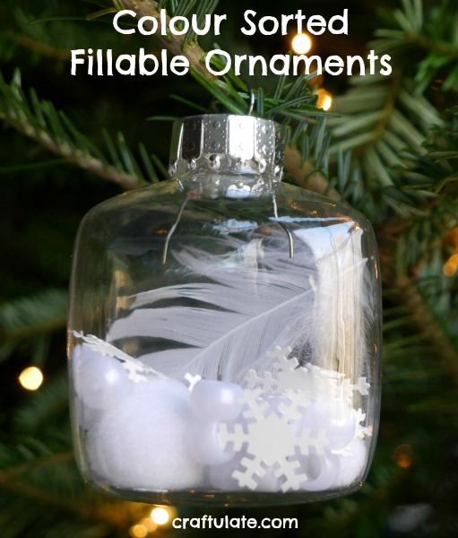 Colour Sorted Fillable Ornaments Craftulate