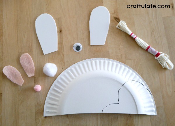 Paper Plate Rabbit Craft - Craftulate