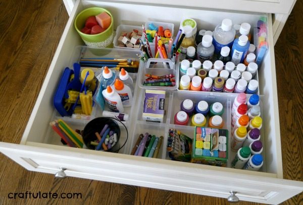 kids craft drawers