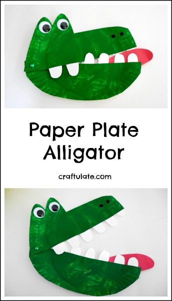 Paper Plate Alligator - Craftulate