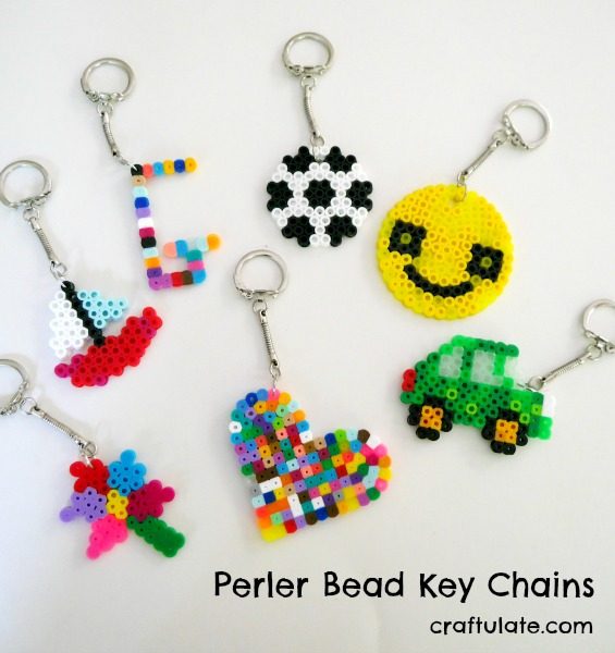 Perler Bead Key Chains | Craftulate