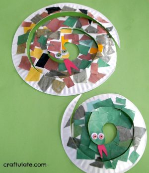 Paper Plate Snakes – Craftulate