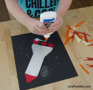 Rocket Art for Kids – Craftulate