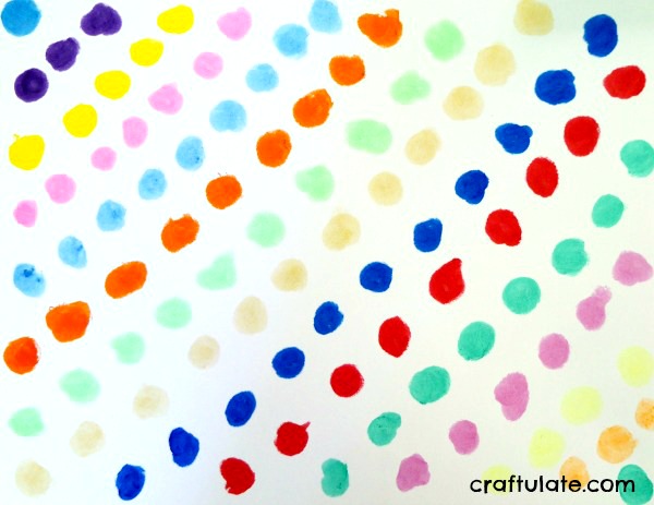 Dot Art for Kids - using Kwik Stix paint