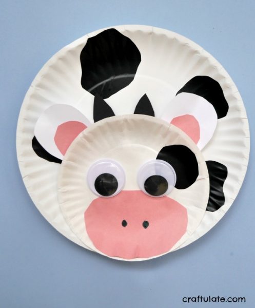 Paper Plate Cow – Craftulate