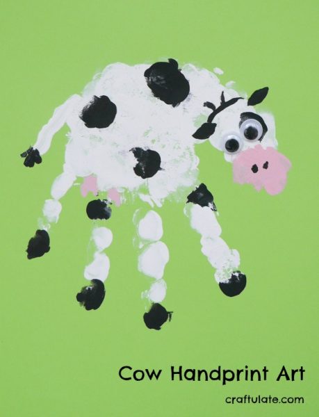 Cow Handprint Art - Craftulate