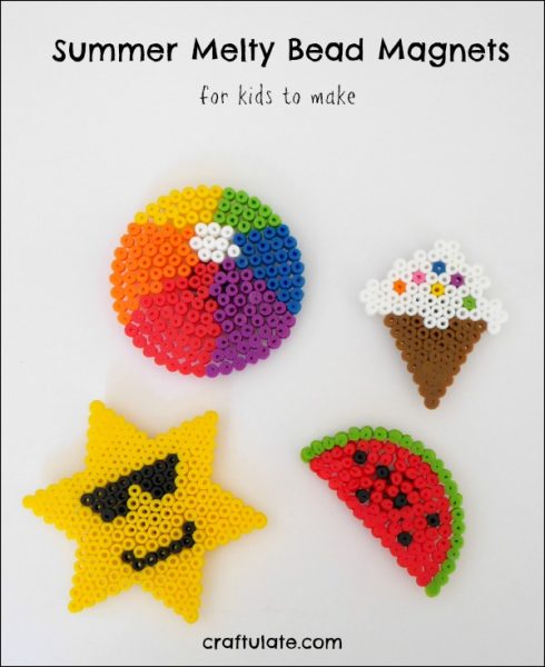 Summer Melty Bead Magnets Craftulate - 