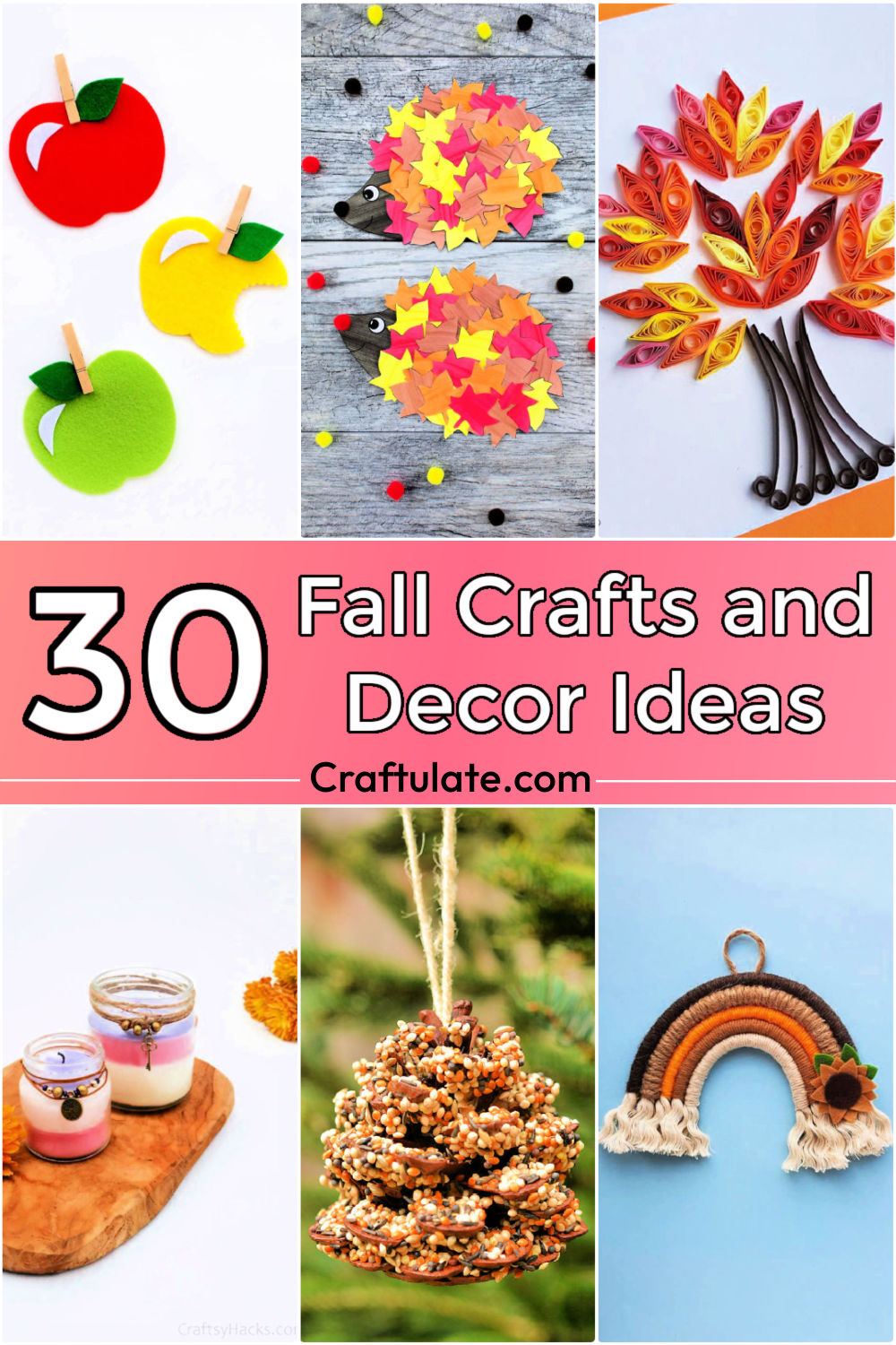 30 DIY Fall Crafts and Decor Ideas for Home - Craftulate