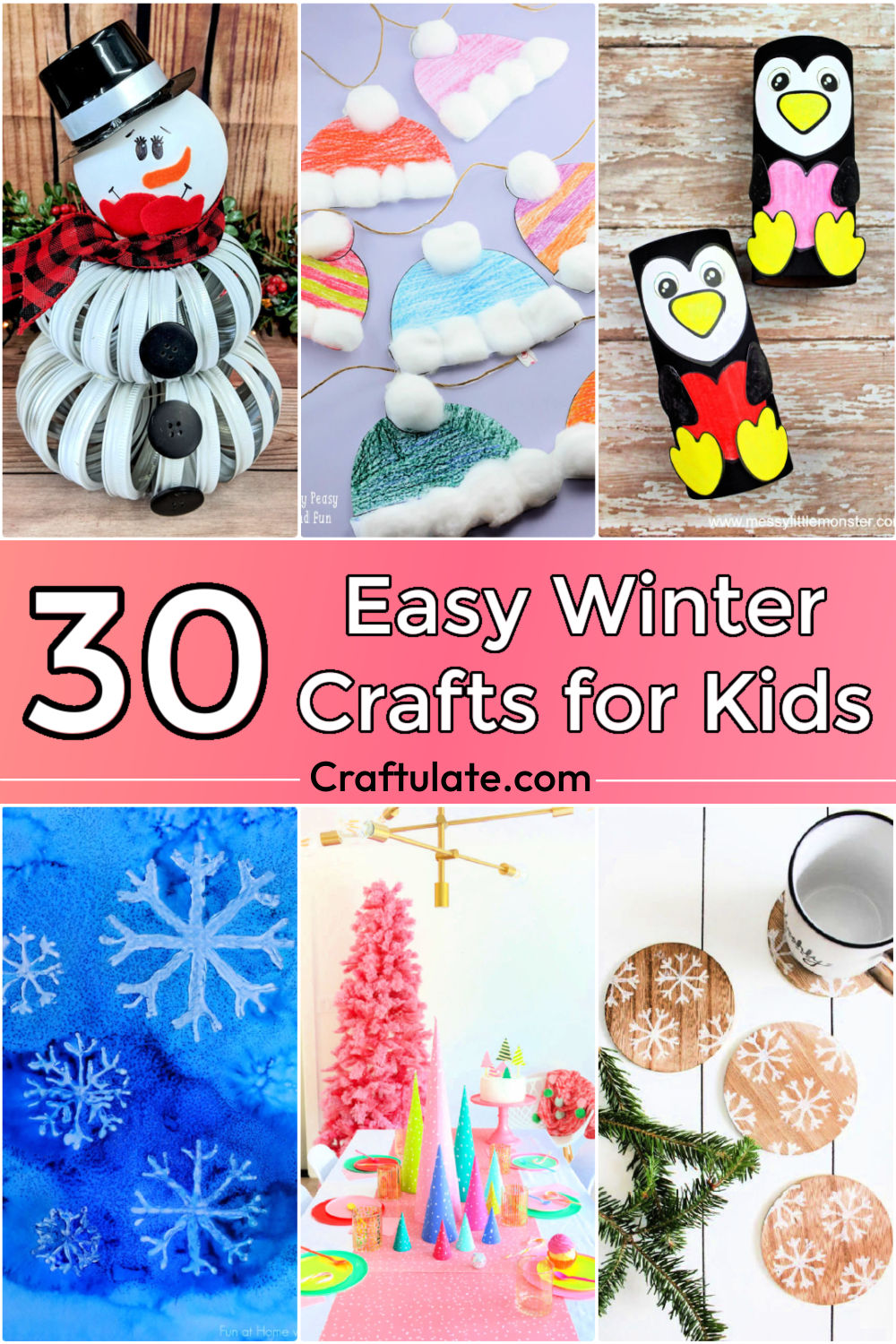 30 Easy Winter Crafts for Kids - Art and Craft Activities