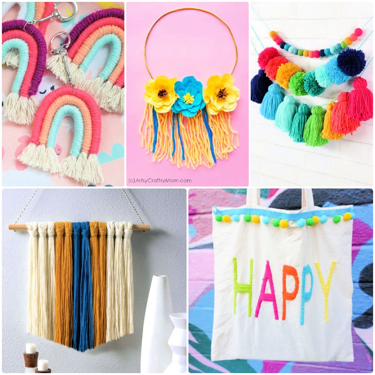 30 Easy Yarn Crafts for Make Creative Things - Craftulate